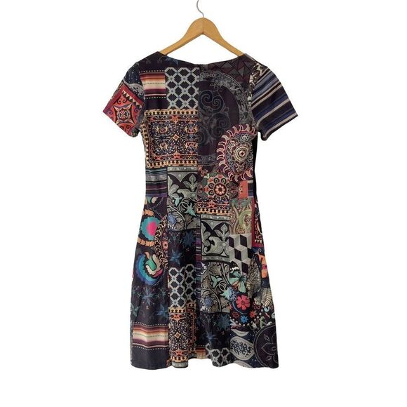 Desigual Multicolor Patchwork Boho Art to Wear Dress - Picture 2 of 10